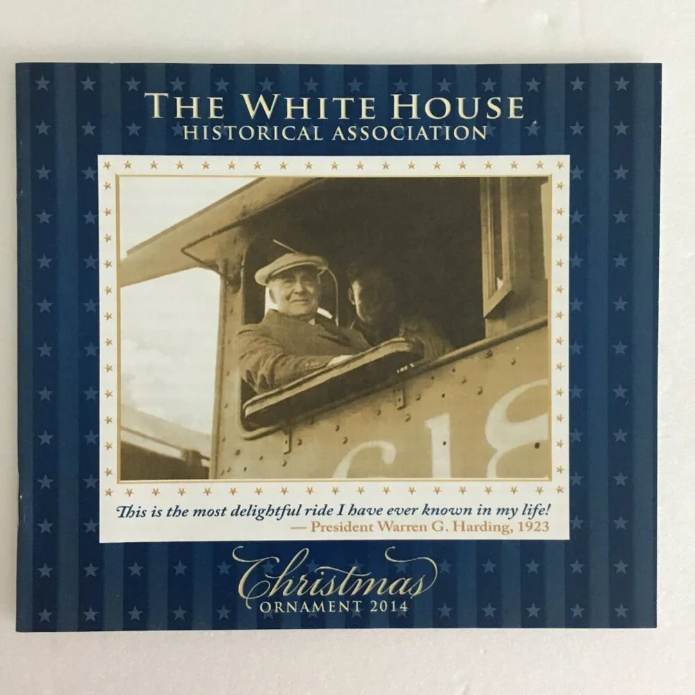 2014 White House Historical Association Christmas Ornament Train NEW!